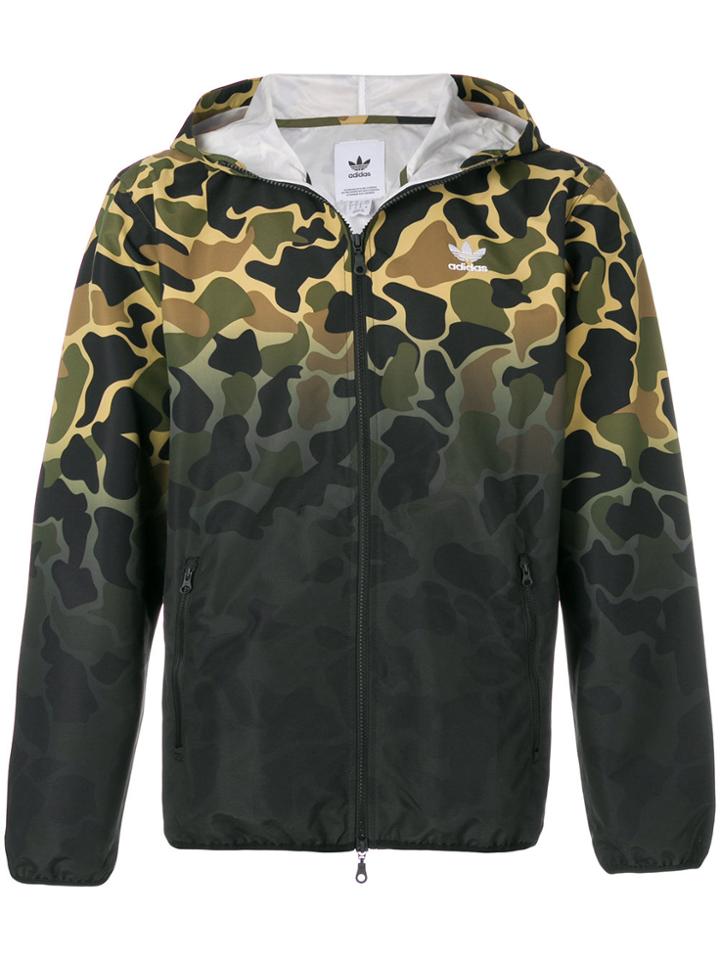 Adidas Camo Windbreaker Jacket - Green