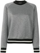 Maison Kitsuné Metallic Ribbed Sweatshirt