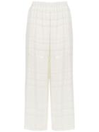 À La Garçonne Ana Ruga Cropped Trousers - White