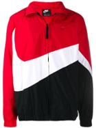Nike Logo Print Track Jacket - Red