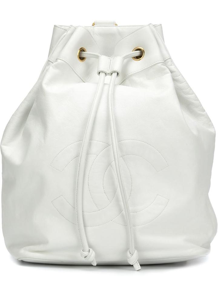 Chanel Vintage Logo Bucket Backpack