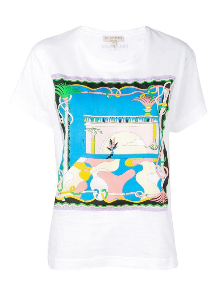 Emilio Pucci Printed T-shirt - White