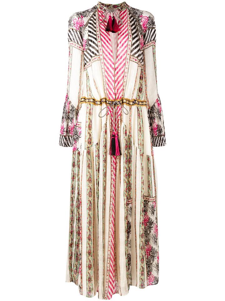 Etro - Tassel Detailed Boho Dress - Women - Silk/cotton/viscose - 40, White, Silk/cotton/viscose