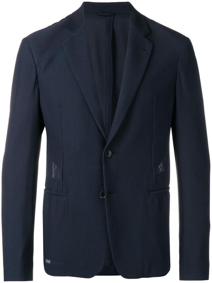 Giorgio Armani Classic Single-breasted Blazer - Blue