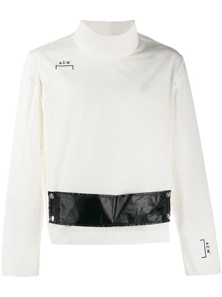 A-cold-wall* Asymmetric Transparent Pockets Jacket - White