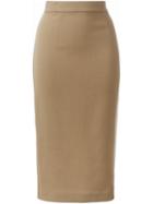 P.a.r.o.s.h. Pencil Skirt, Women's, Size: Small, Brown, Polyamide/spandex/elastane/wool