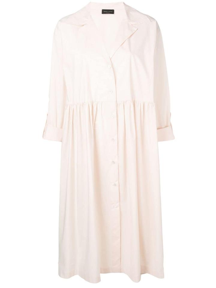 Roberto Collina Oversized Shirt Dress. - Orange