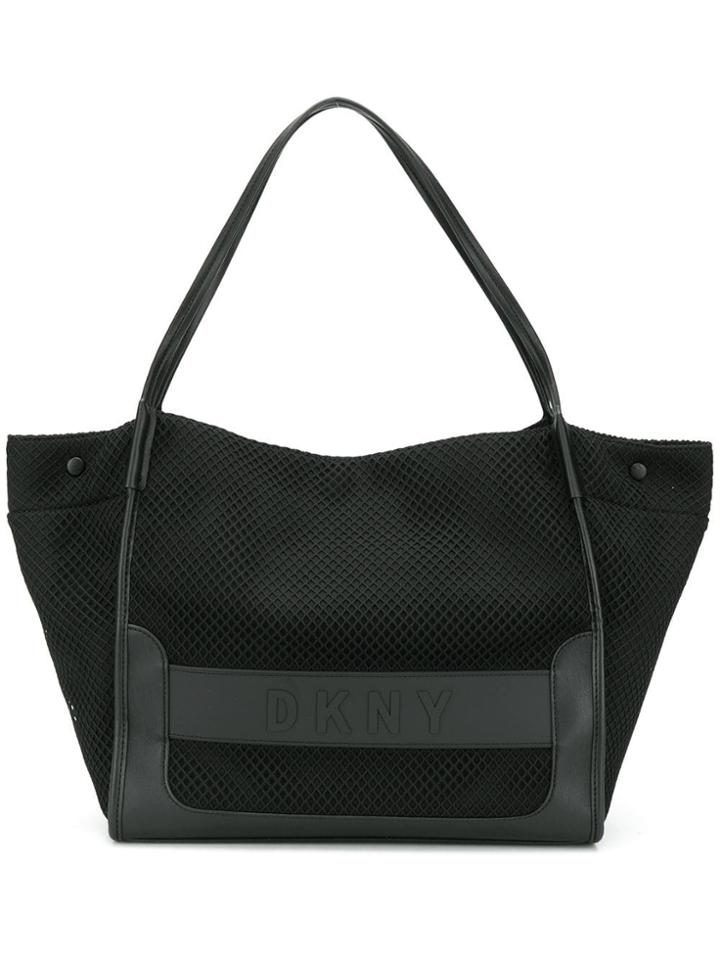 Dkny Ebony Mesh Tote - Black