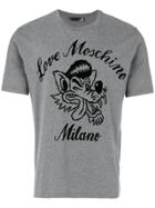 Love Moschino Wolf Print T-shirt - Grey