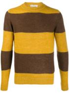 Manuel Ritz Striped Jumper - Brown