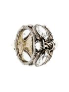 Alexander Mcqueen Embellished Cuff Bracelet - Metallic