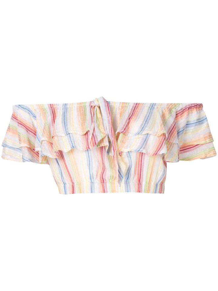 Suboo Playhouse Ruffled Crop Top - Multicolour