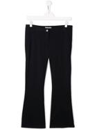 Dondup Kids Teen Flared Mid-rise Trousers - Blue