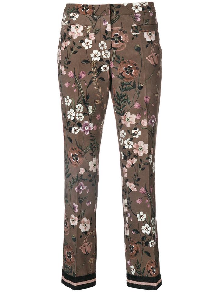 Cambio - Cropped Pants - Women - Polyester/spandex/elastane - 34, Brown, Polyester/spandex/elastane