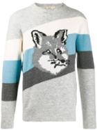 Maison Kitsuné Fox Pattern Jumper - Grey