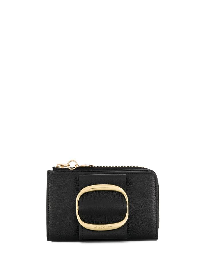 See By Chloé Gold-tone Zipped Wallet - Black