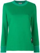 Fendi Rear Logo Print Sweatshirt - Green