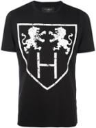 Hydrogen Lions Print T-shirt, Men's, Size: Xxl, Black, Cotton