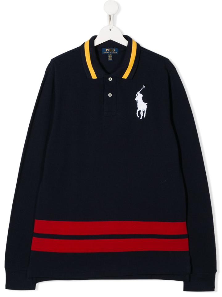 Ralph Lauren Kids Teen Piqué Polo Shirt - Blue