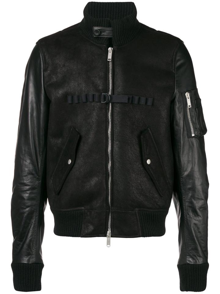 Unravel Project Panel Zipped Jacket - Black