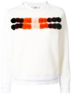 Fendi Mink Fur Panel Sweater - White