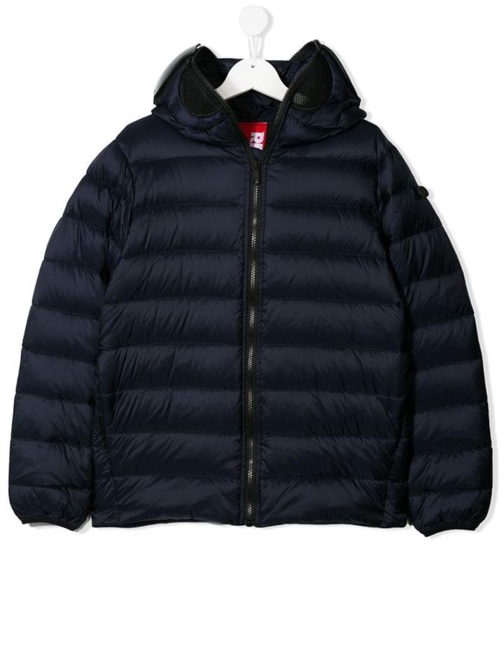 Ai Riders On The Storm Kids Teen Hooded Puffer Jacket - Blue