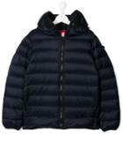 Ai Riders On The Storm Kids Teen Hooded Puffer Jacket - Blue