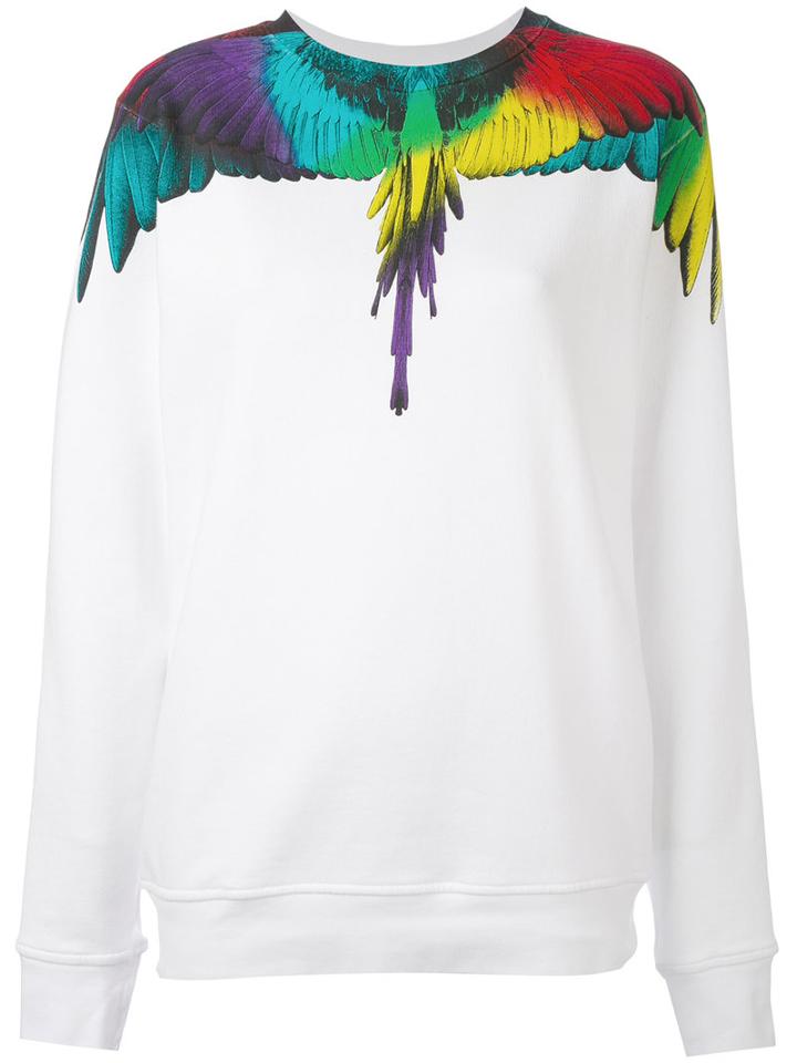 Marcelo Burlon County Of Milan - 'eva' Sweatshirt - Women - Cotton - S, White, Cotton