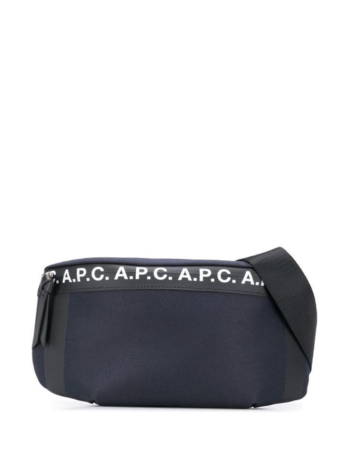 A.p.c. Saville Logo Belt Bag - Blue