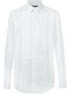 Dolce & Gabbana Bib Shirt, Men's, Size: 38, White, Cotton