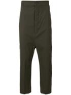 Rick Owens Drop-crotch Trousers - Green