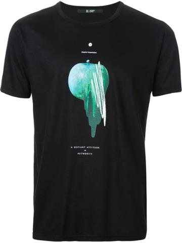 Hl Heddie Lovu - 'apple' T-shirt - Men - Cotton/lyocell - S, Black, Cotton/lyocell