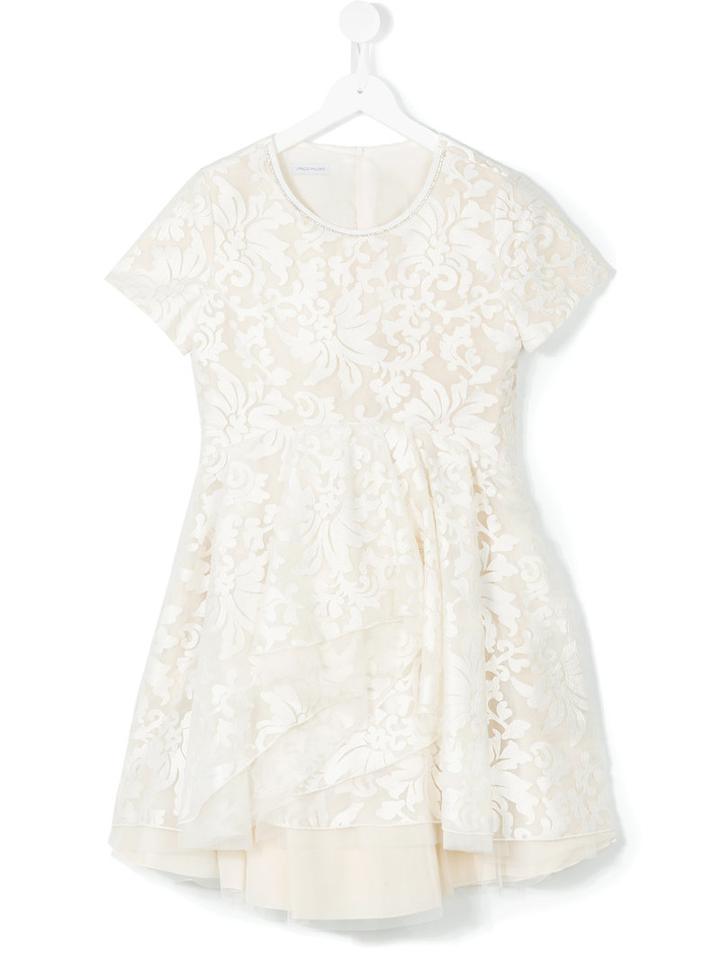 I Pinco Pallino - Teen Brocade Skater Dress - Kids - Cotton/polyester - 14 Yrs, White