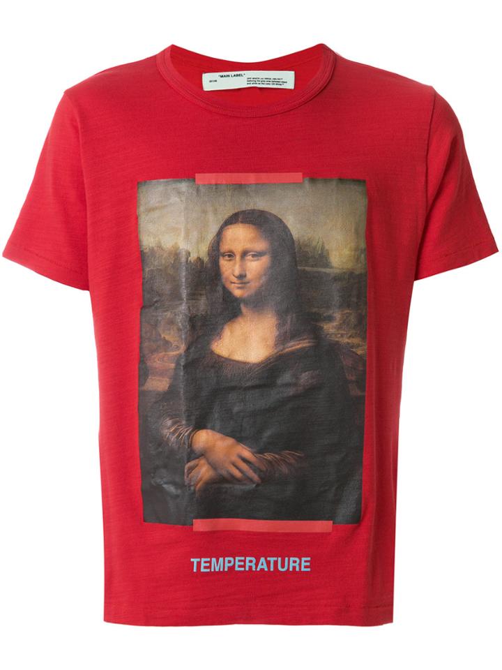 Off-white Monalisa Printed T-shirt - Red