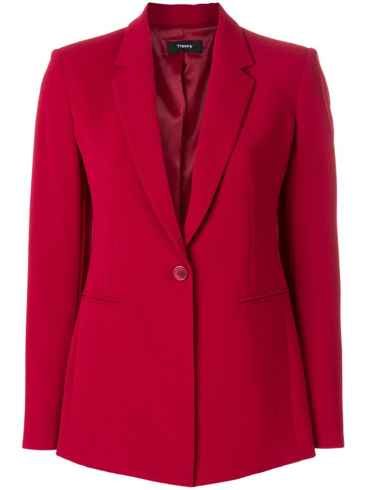 Theory Classic Fitted Blazer - Red