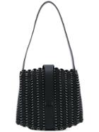 Paco Rabanne - Ring Details Shoulder Bag - Women - Calf Leather - One Size, Black, Calf Leather
