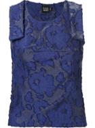 Fernanda Yamamoto Sleeveless Blouse, Women's, Size: 46, Blue, Cotton/polyamide