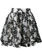 Zimmermann 'winsome' Vine Embroidered Skirt - Black