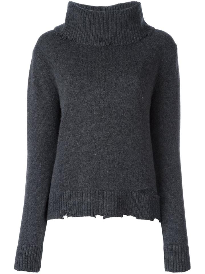 Rta Cowl Neck Jumper, Women's, Size: Xs, Grey, Cashmere