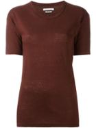 Isabel Marant Étoile 'keiran' T-shirt, Women's, Size: Small, Red, Linen/flax