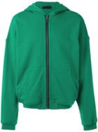 Haider Ackermann Zipped Hoodie, Men's, Size: Large, Green, Cotton