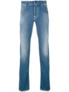 Jacob Cohen - Tiling Label Comfort Jeans - Men - Cotton/polyester/spandex/elastane - 37, Blue, Cotton/polyester/spandex/elastane