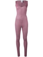 Melampo - Lurex Jumpsuit - Women - Nylon/polyester - 40, Pink/purple, Nylon/polyester