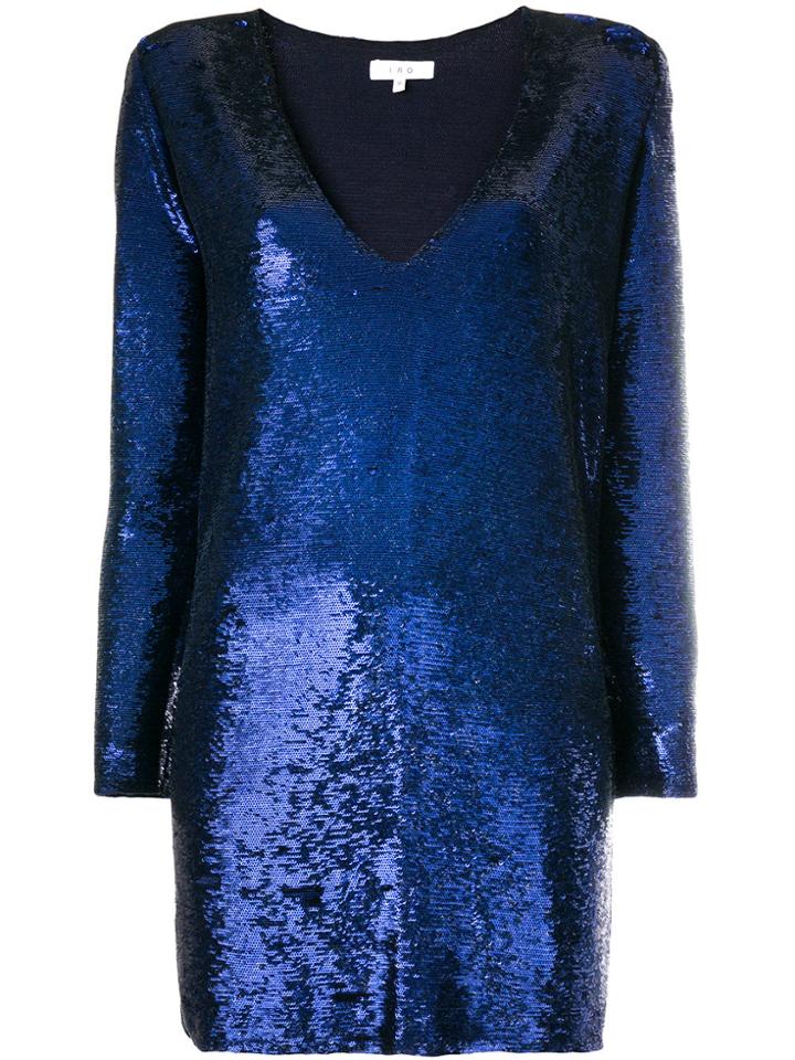 Iro Nobila Sequined Dress - Blue