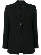 Theory - Flap Pockets Blazer - Women - Polyester/spandex/elastane/acetate/viscose - 2, Black, Polyester/spandex/elastane/acetate/viscose