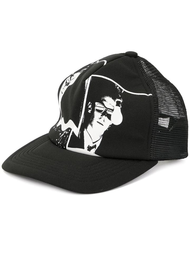Undercover Graphic Print Cap - Black