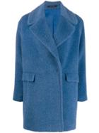 Tagliatore Astrid Woven Coat - Blue