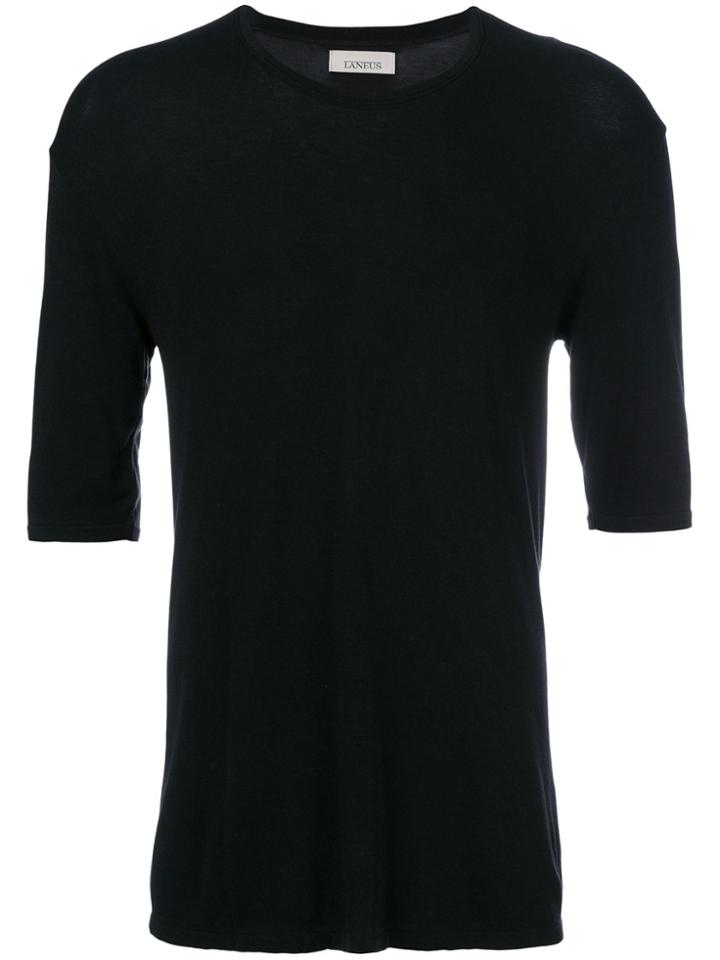 Laneus Longline T-shirt - Black