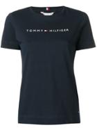 Tommy Hilfiger Logo Crew Neck T-shirt - Blue