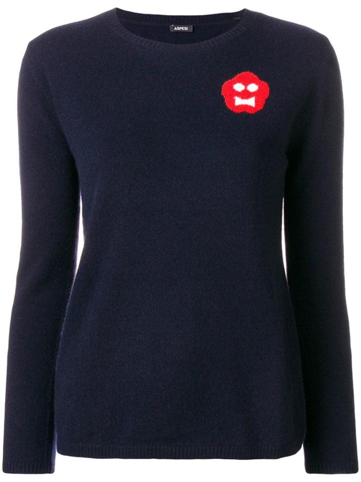 Aspesi Round Neck Sweater - Blue